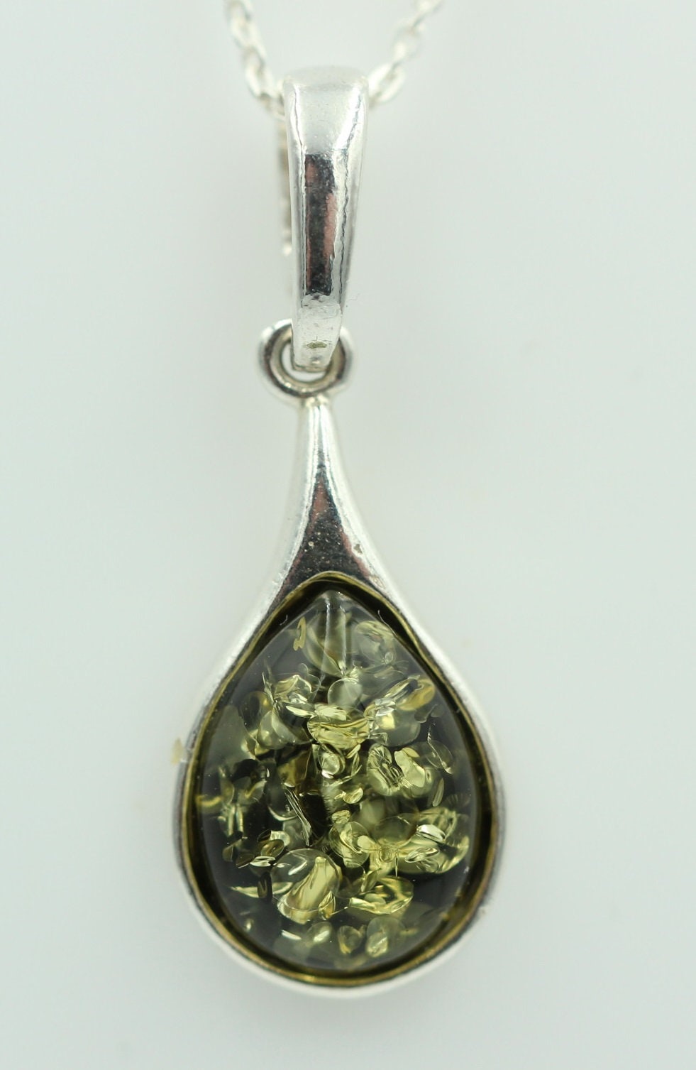 Bernstein Anhänger 925 Silber Collier Kette edel und schön Traum eines Anhängers