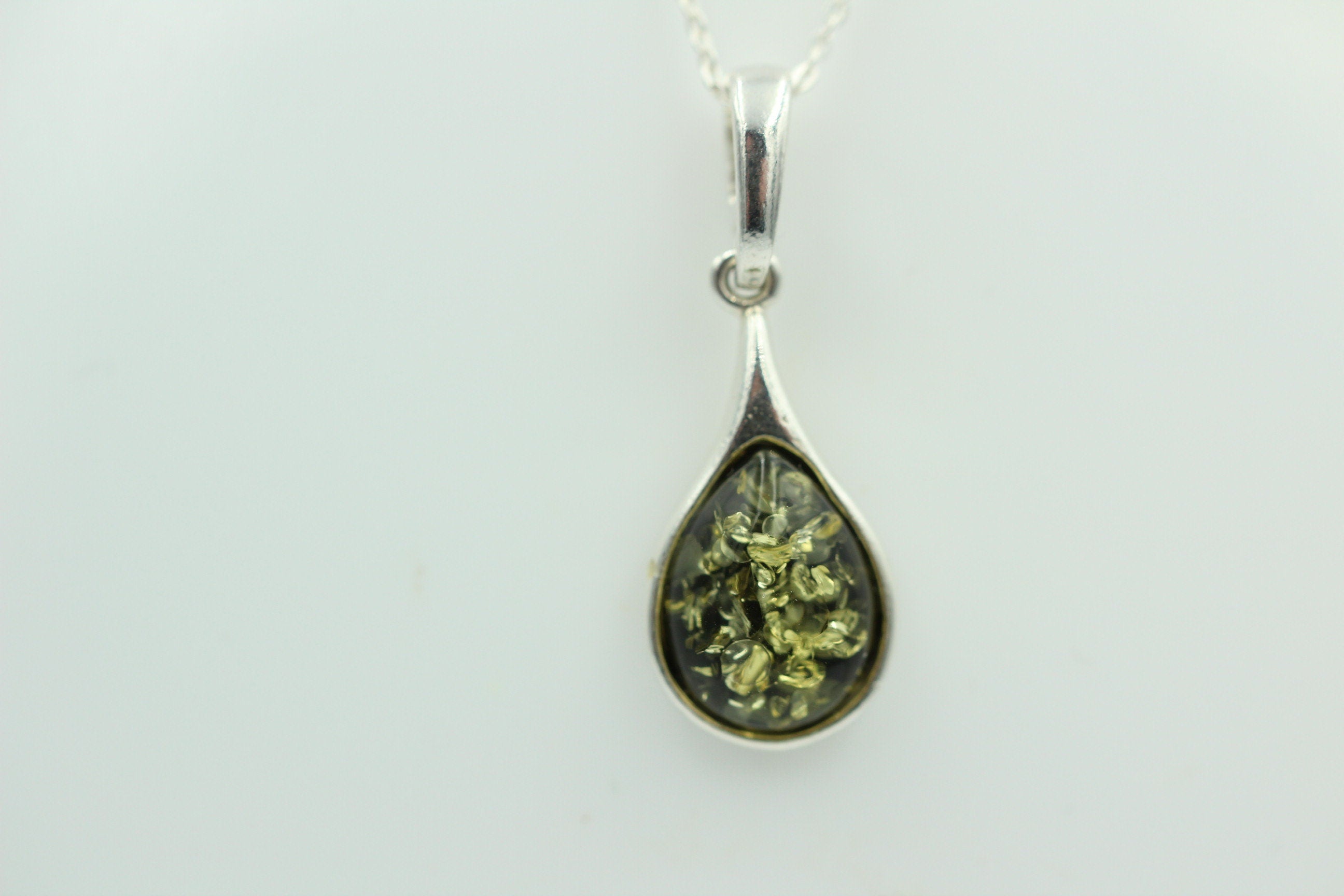 Bernstein Anhänger 925 Silber Collier Kette edel und schön Traum eines Anhängers