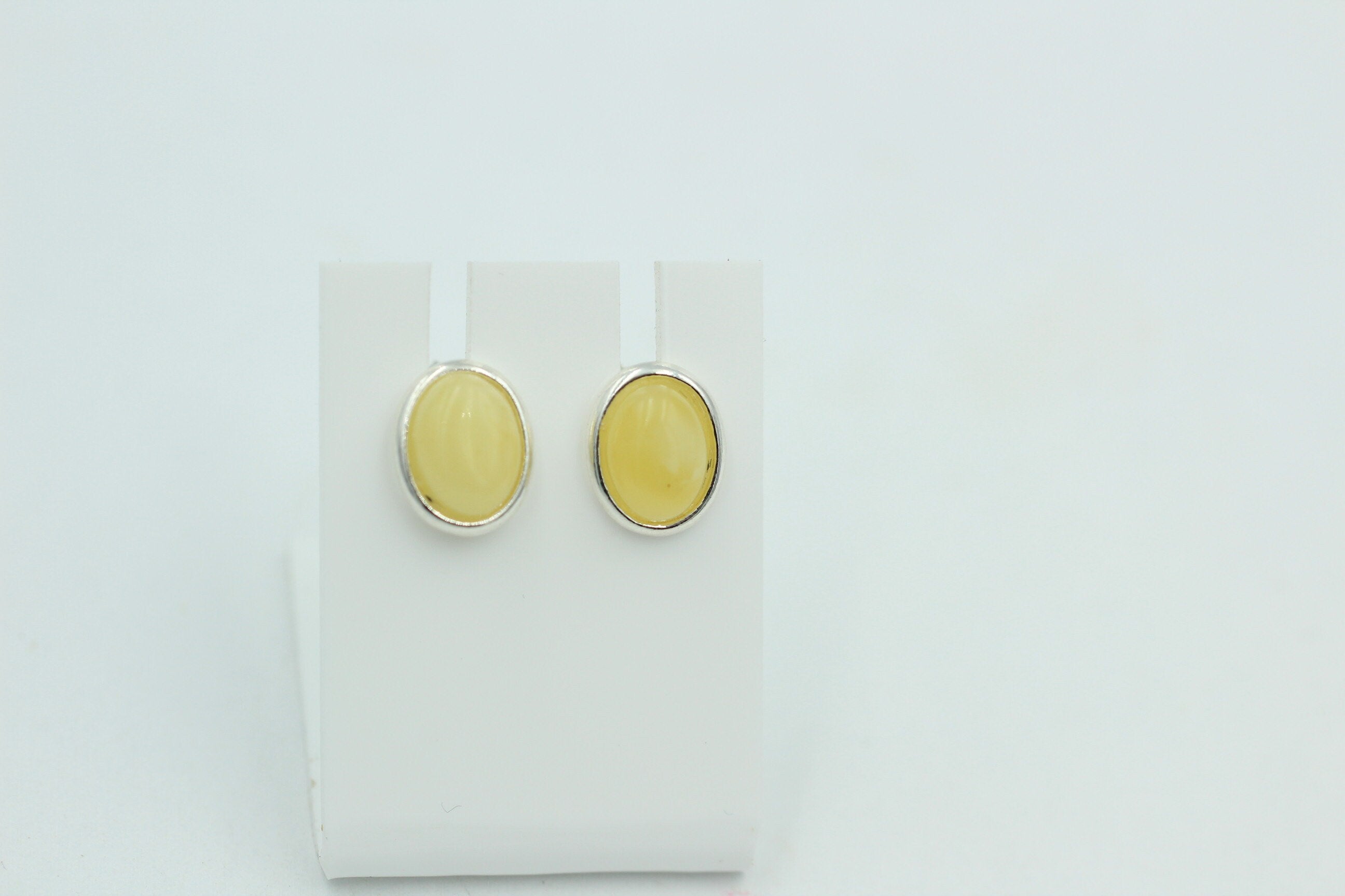 Design Bernstein Ohrstecker 925 Silber Bernsteinohrschmuck Top Edel Bernstein