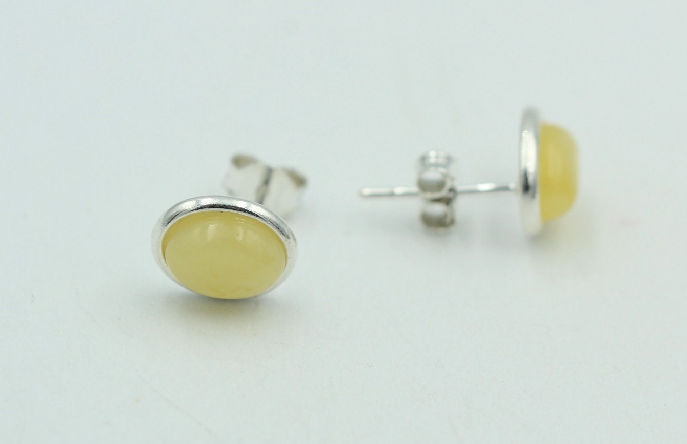 Design Bernstein Ohrstecker 925 Silber Bernsteinohrschmuck Top Edel Bernstein