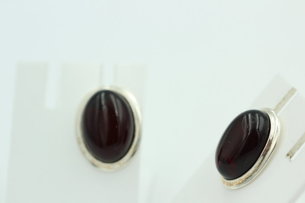 Design Bernstein Ohrstecker 925 Silber Bernsteinohrschmuck Top Edel Bernstein