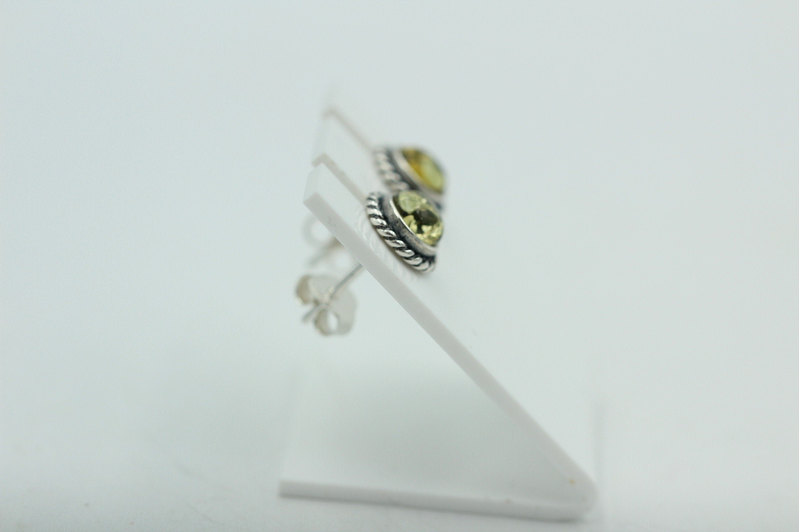Edle grüne Bernstein Ohrstecker 925 Silber Ohrschmuck Bernstein Letland