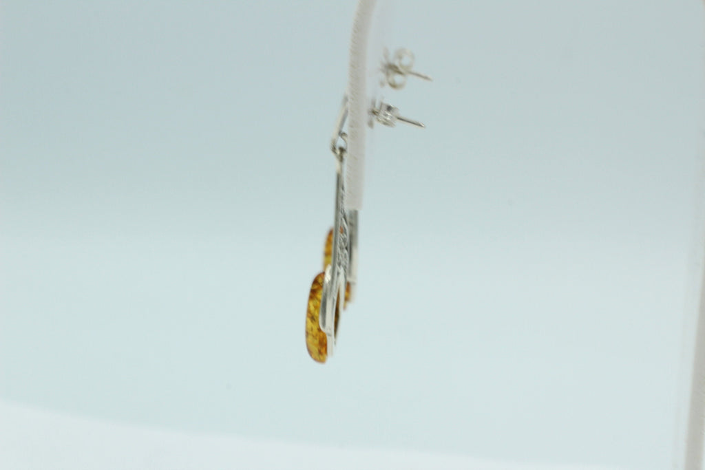Bernstein Ohrhänger 925 Silber Filigran Bernsteinschmuck Top Edel