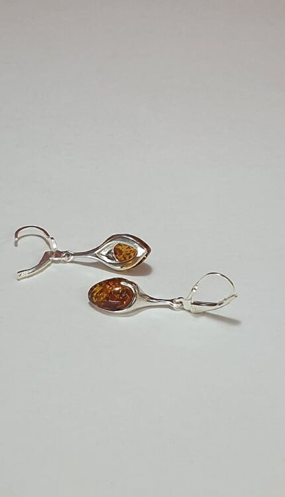 Edle Bernstein Ohrhänger 925 Silber Bernstein aus Letland Ohrschmuck Brisur