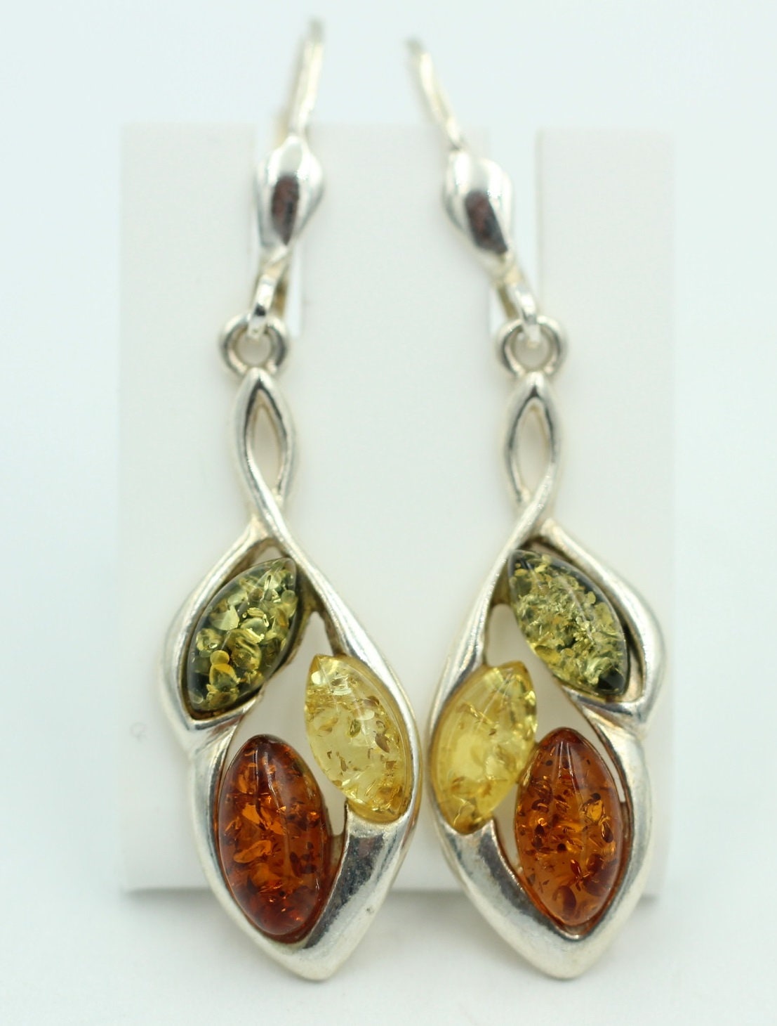 Edler Bernstein Ohrschmuck 925 Silber Ohrhänger Bernstein aus Litauen Top Edel
