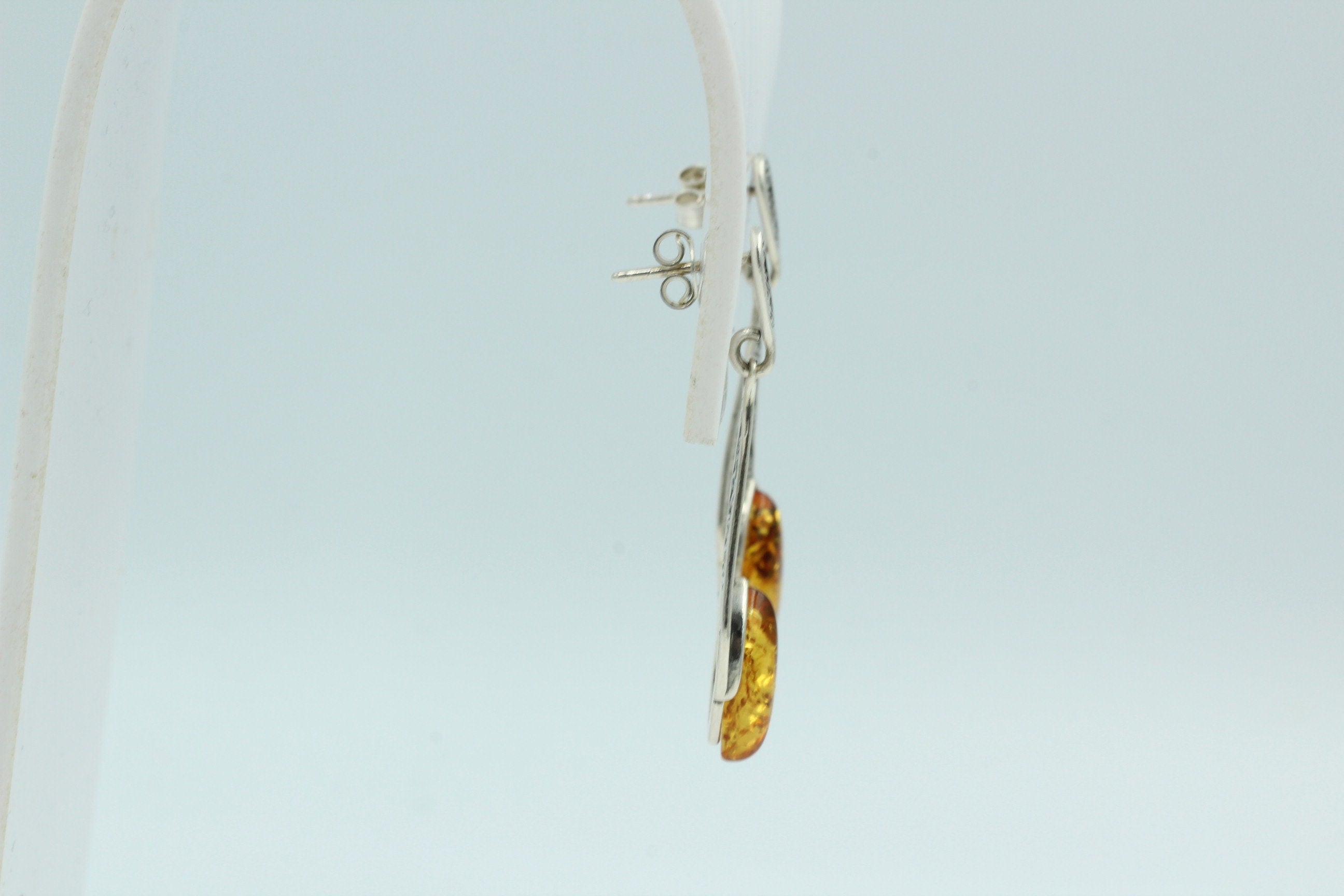 Bernstein Ohrhänger 925 Silber Filigran Bernsteinschmuck Top Edel