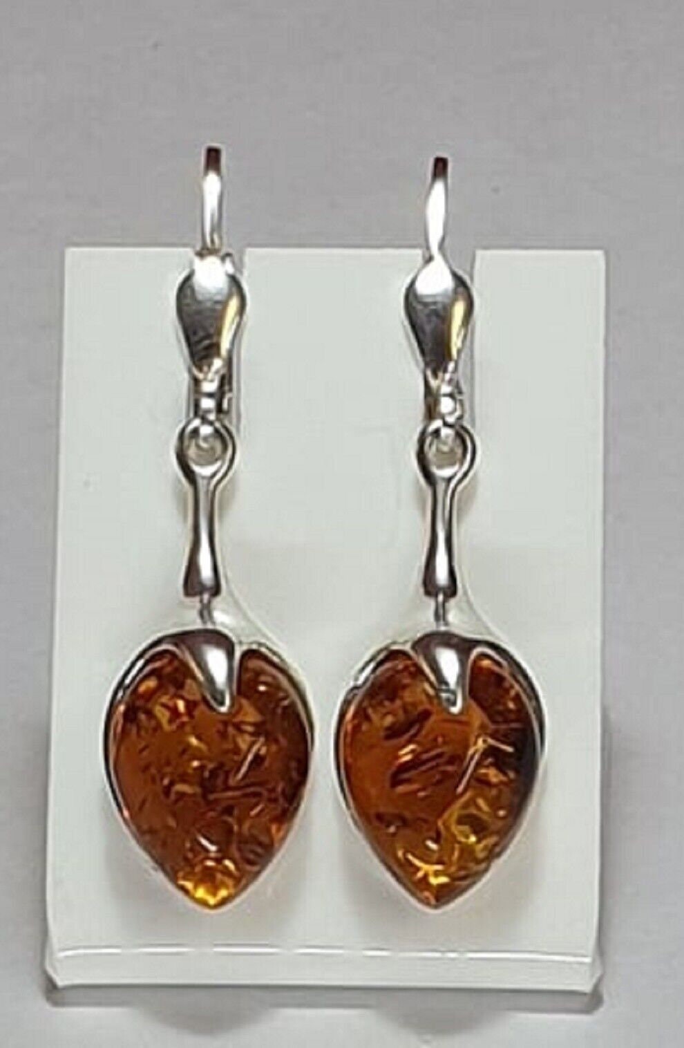 Edle Bernstein Ohrhänger 925 Silber Bernstein aus Letland Ohrschmuck Brisur