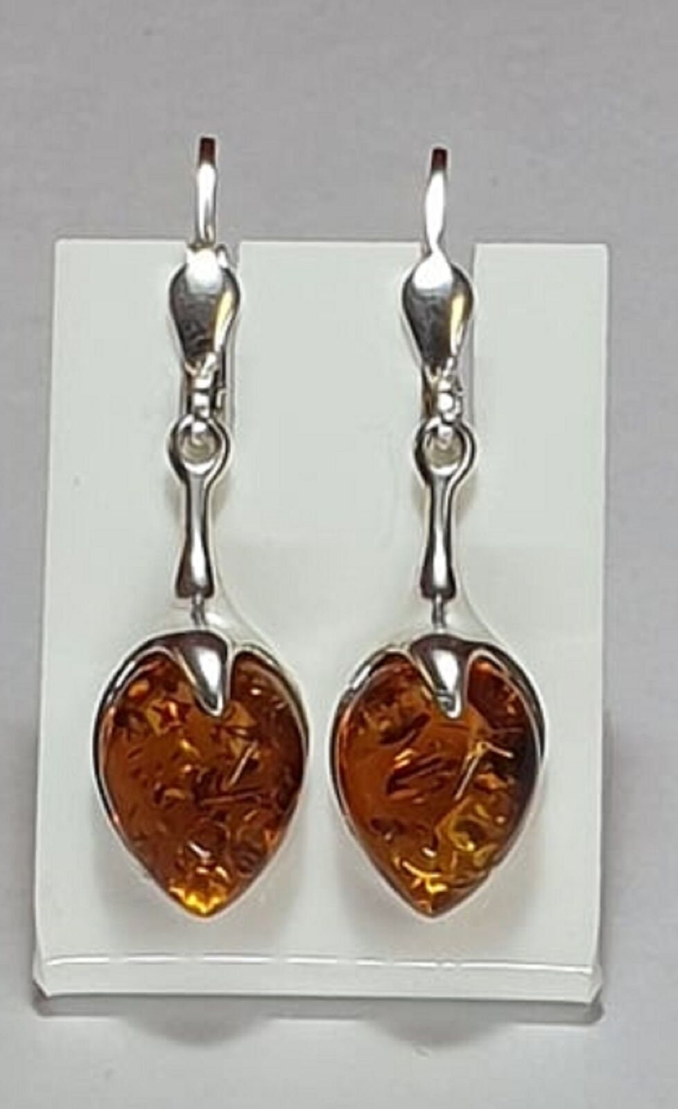 Edle Bernstein Ohrhänger 925 Silber Bernstein aus Letland Ohrschmuck Brisur