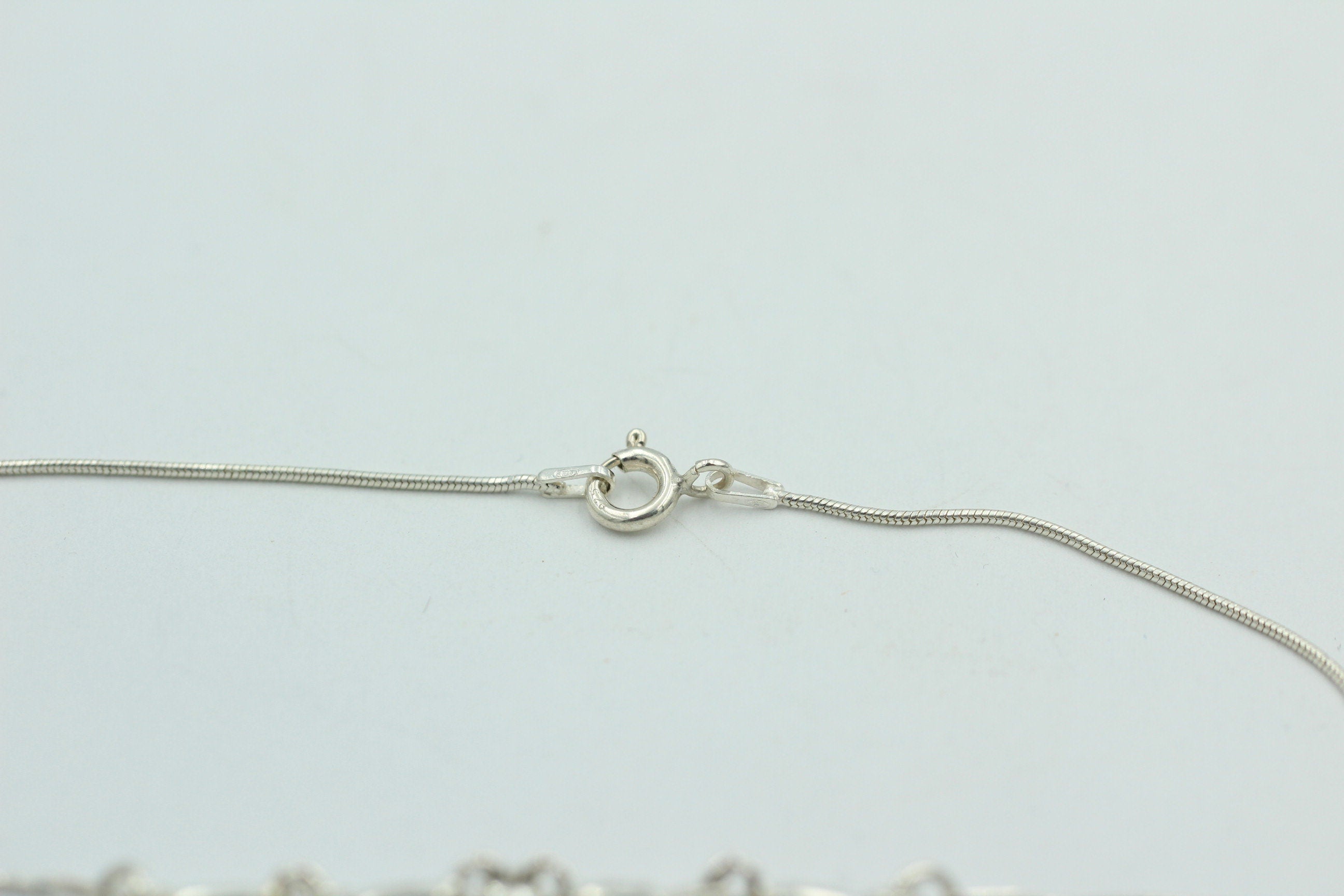 Bernstein Collier brauner Bernstein 925 Sterling Silber Bernsteinkette ca 42 cm