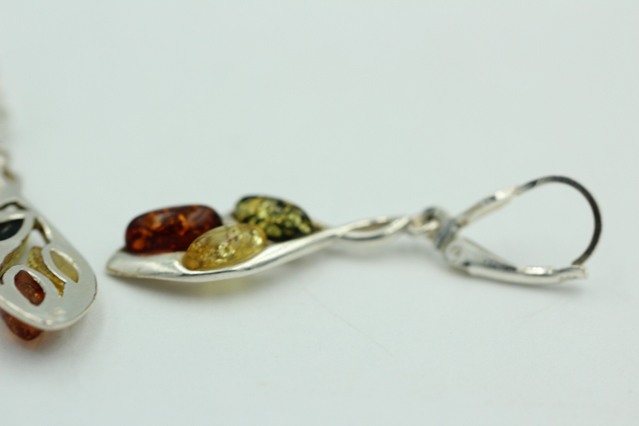Edler Bernstein Ohrschmuck 925 Silber Ohrhänger Bernstein aus Litauen Top Edel