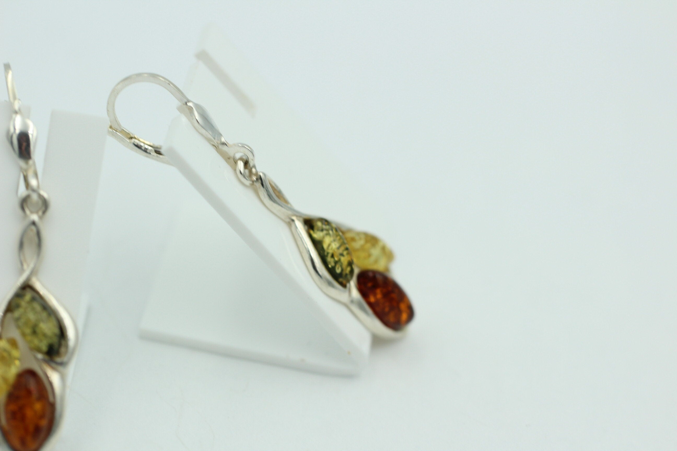 Edler Bernstein Ohrschmuck 925 Silber Ohrhänger Bernstein aus Litauen Top Edel