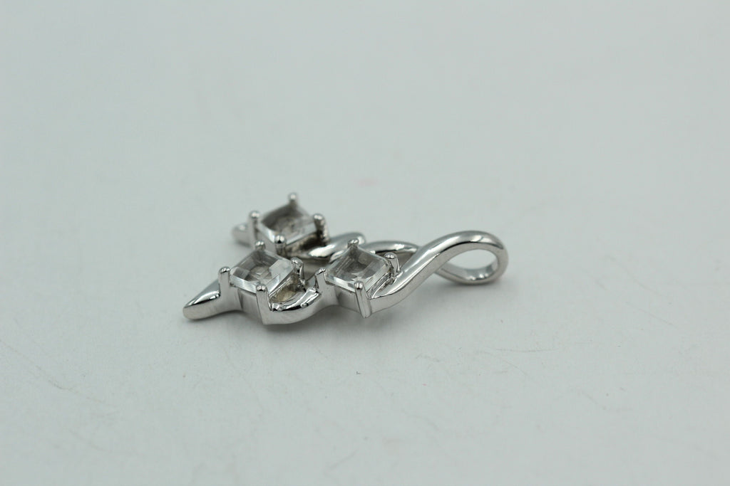 Edler 1,2 Carat Weißtopas Anhänger 925 Silber  Topasanhänger Top