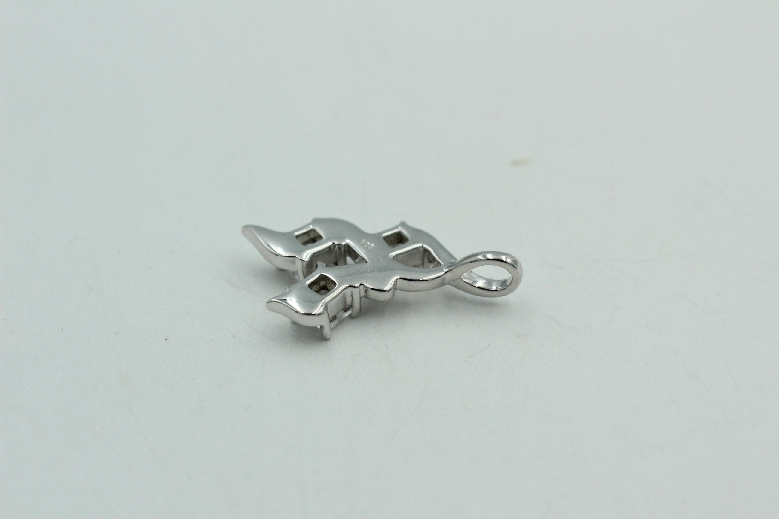 Edler 1,2 Carat Weißtopas Anhänger 925 Silber  Topasanhänger Top