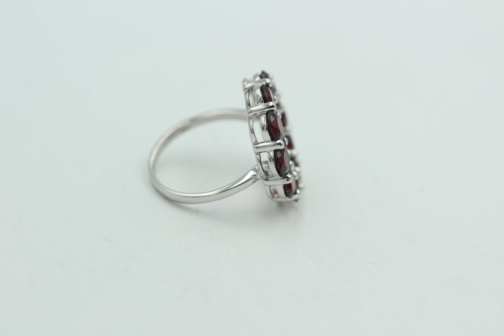 Design pur 5,0 Carat Granat Ring 925 Silber Granatring Größe 55 | 17,5