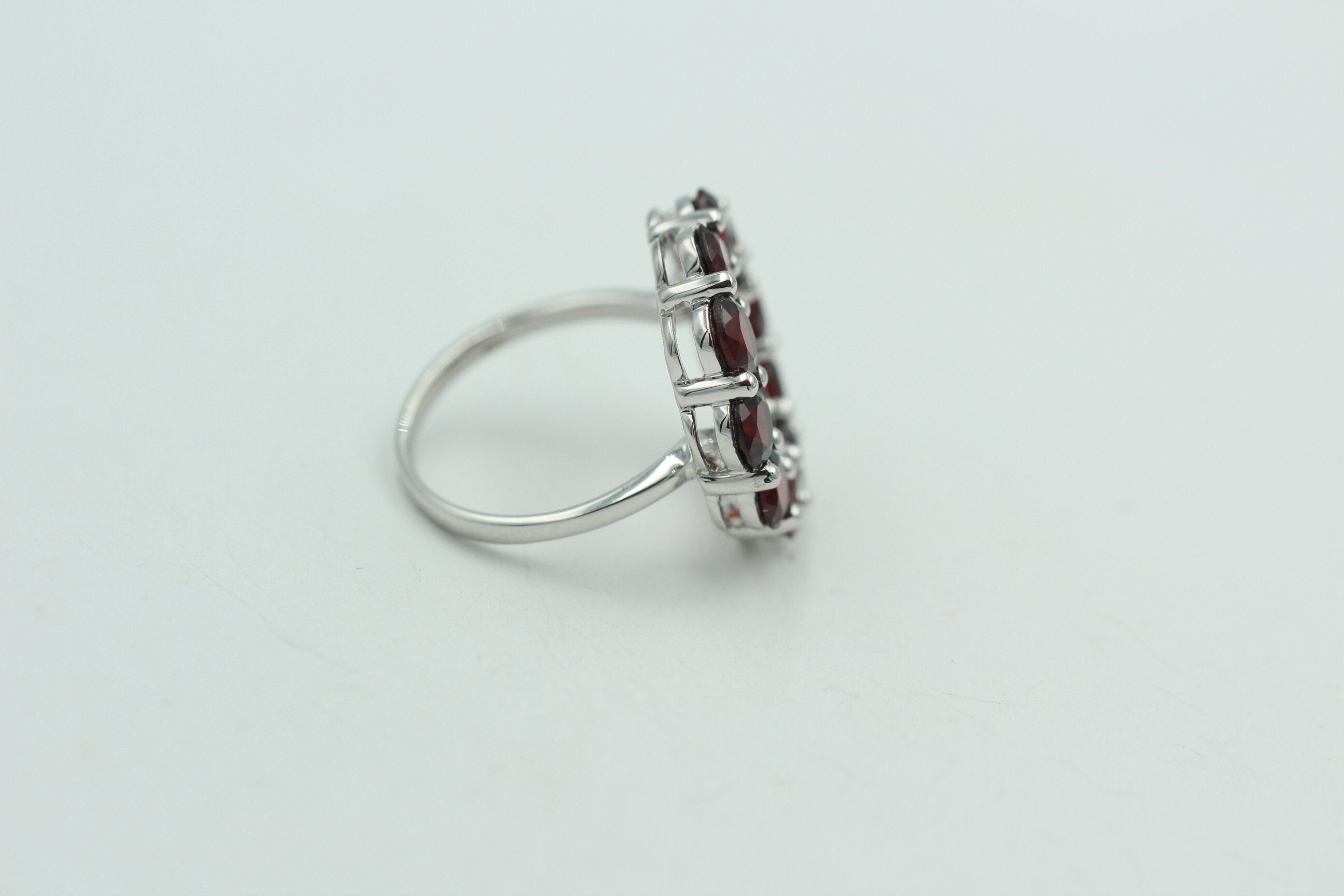 Design pur 5,0 Carat Granat Ring 925 Silber Granatring Größe 55 | 17,5