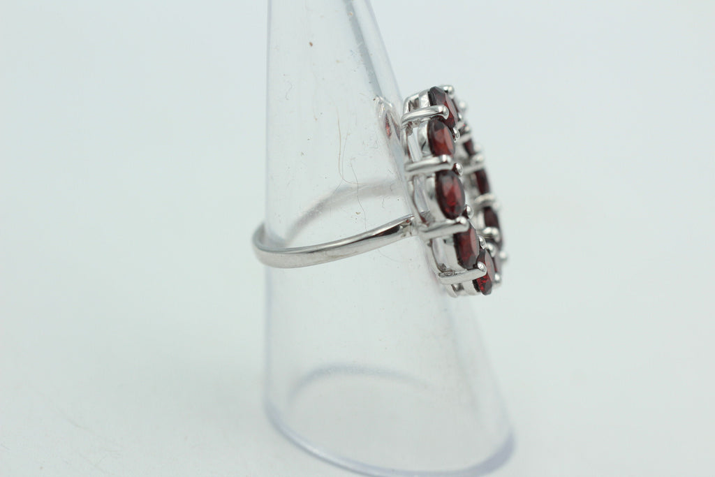 Design pur 5,0 Carat Granat Ring 925 Silber Granatring Größe 55 | 17,5