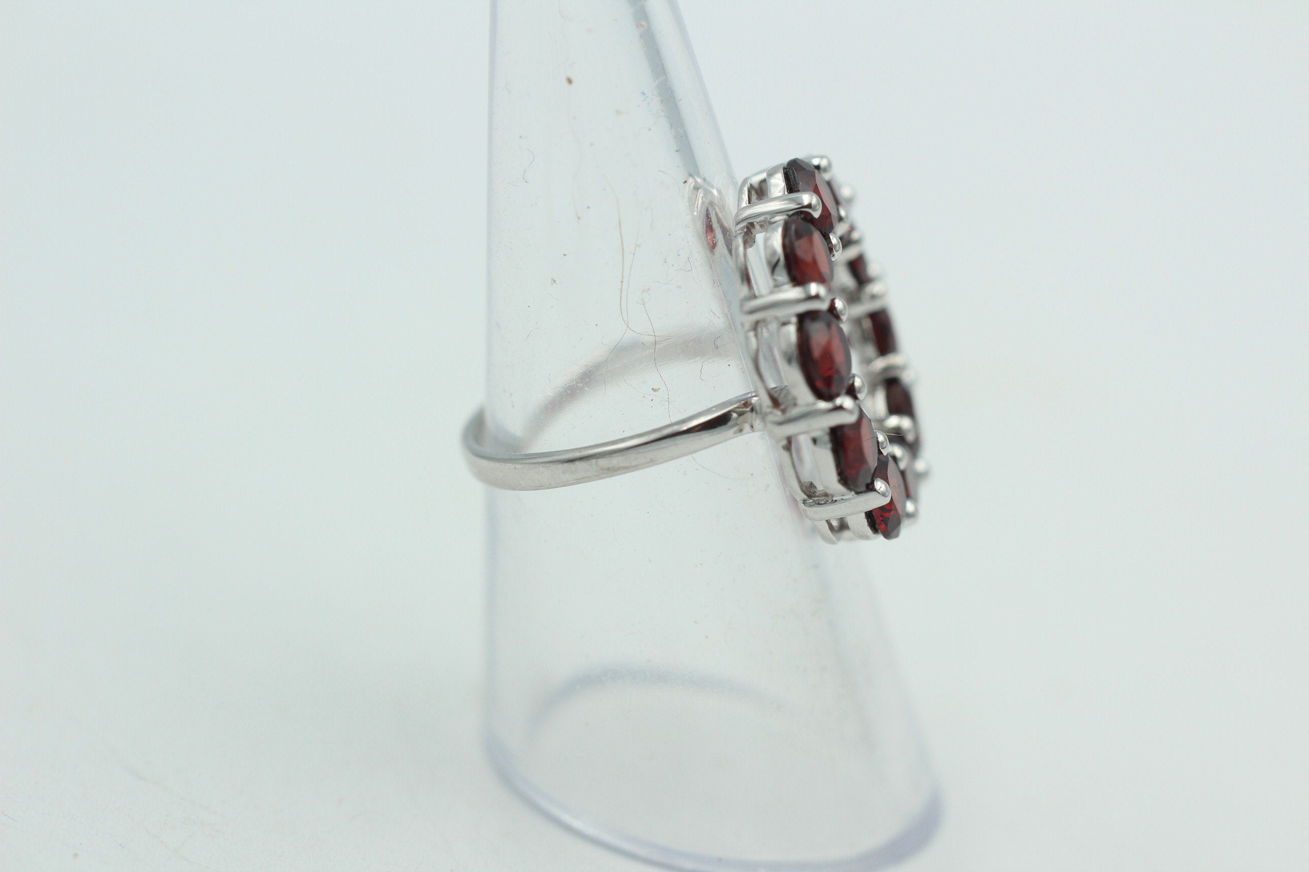 Design pur 5,0 Carat Granat Ring 925 Silber Granatring Größe 55 | 17,5