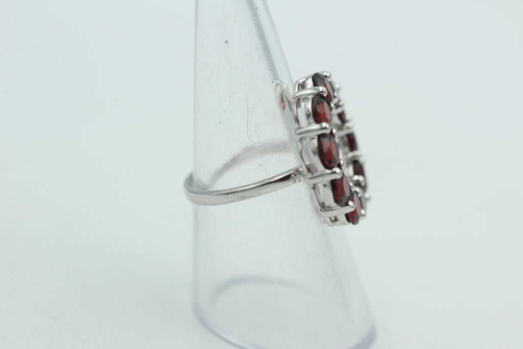 Design pur 5,0 Carat Granat Ring 925 Silber Granatring Größe 55 | 17,5