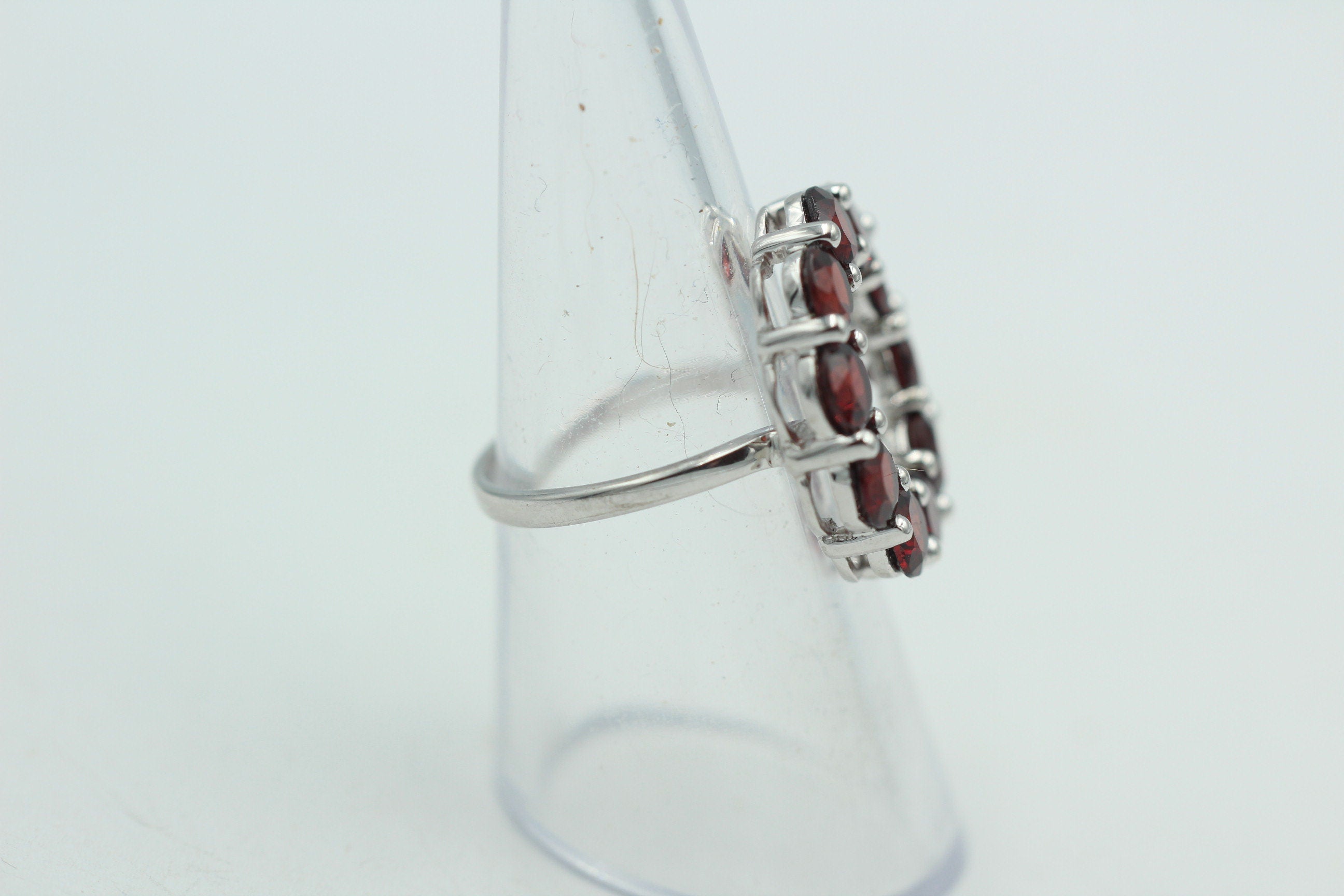 Design pur 5,0 Carat Granat Ring 925 Silber Granatring Größe 55 | 17,5