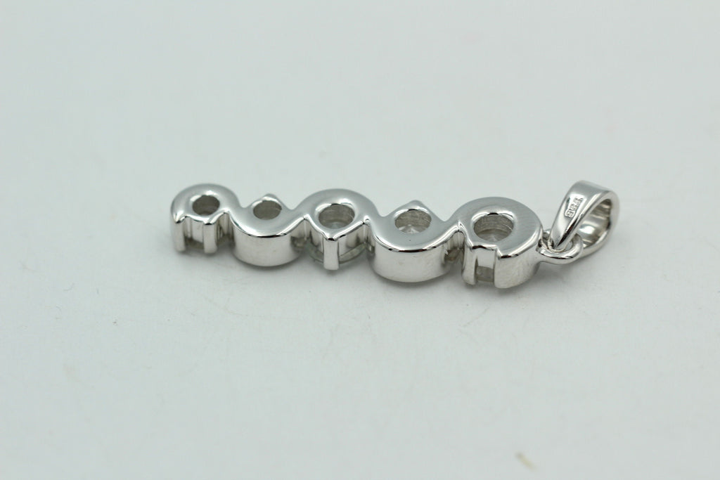 Anhänger 1,35 CaratTopas 925 Silber Collier Kette weißer Topas Anhänger Top Edel