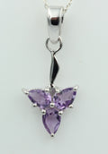1,3 Carat Amethyst Anhänger 925 Silber Designschmuck  Amethyst