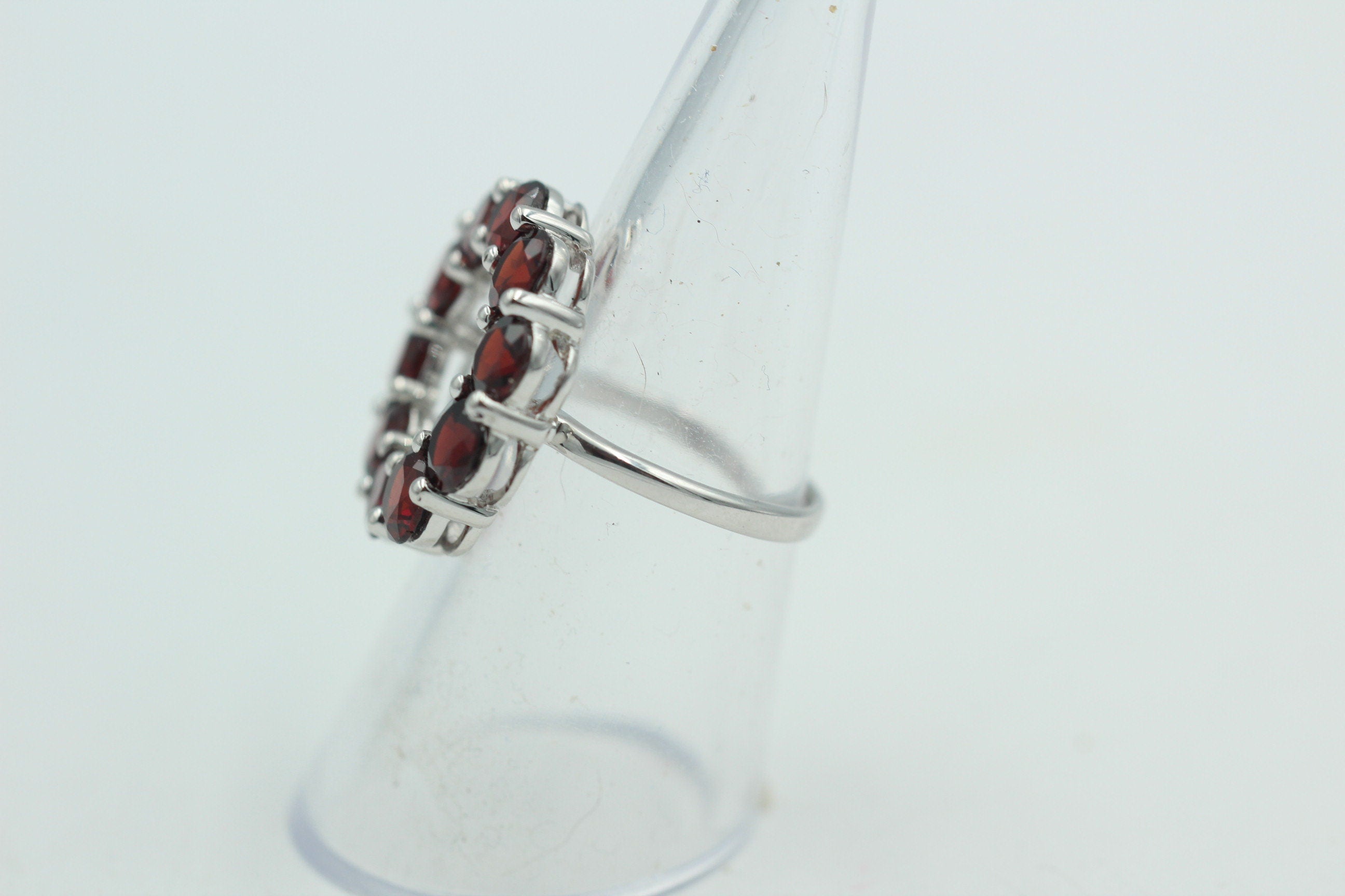 Design pur 5,0 Carat Granat Ring 925 Silber Granatring Größe 55 | 17,5