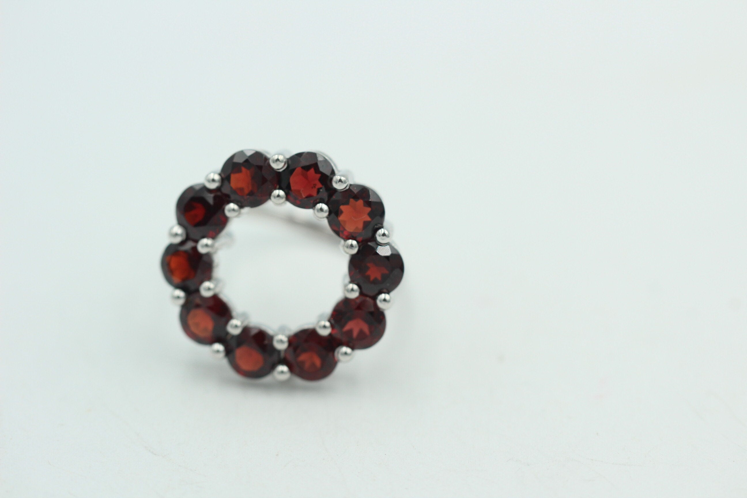 Design pur 5,0 Carat Granat Ring 925 Silber Granatring Größe 55 | 17,5