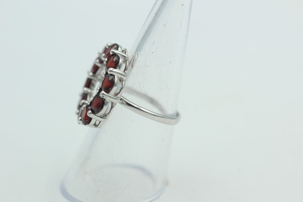 Design pur 5,0 Carat Granat Ring 925 Silber Granatring Größe 55 | 17,5