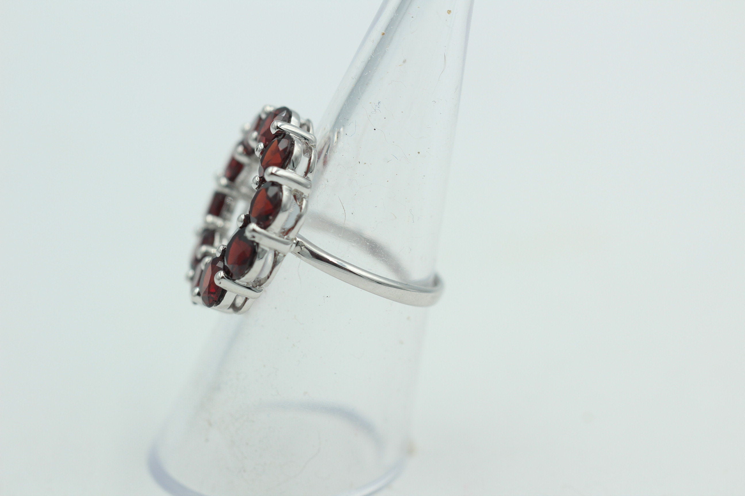 Design pur 5,0 Carat Granat Ring 925 Silber Granatring Größe 55 | 17,5