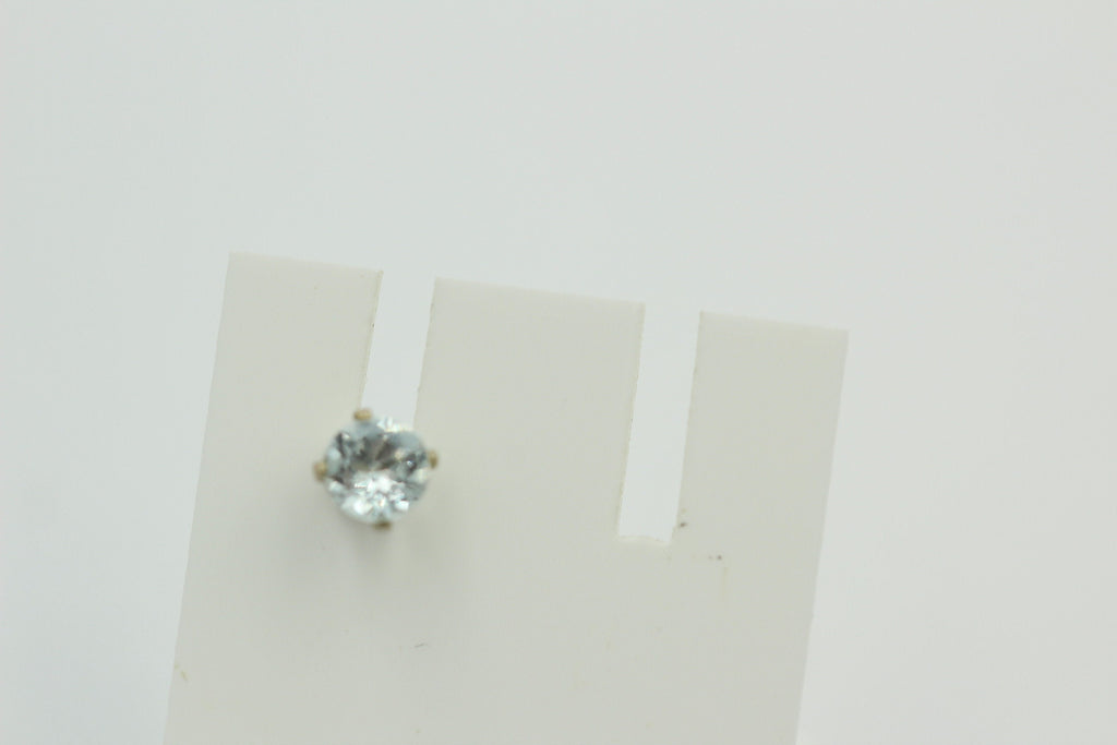 0,45 Carat echter Aquamarin Ohrstecker 925 Sterling Silber