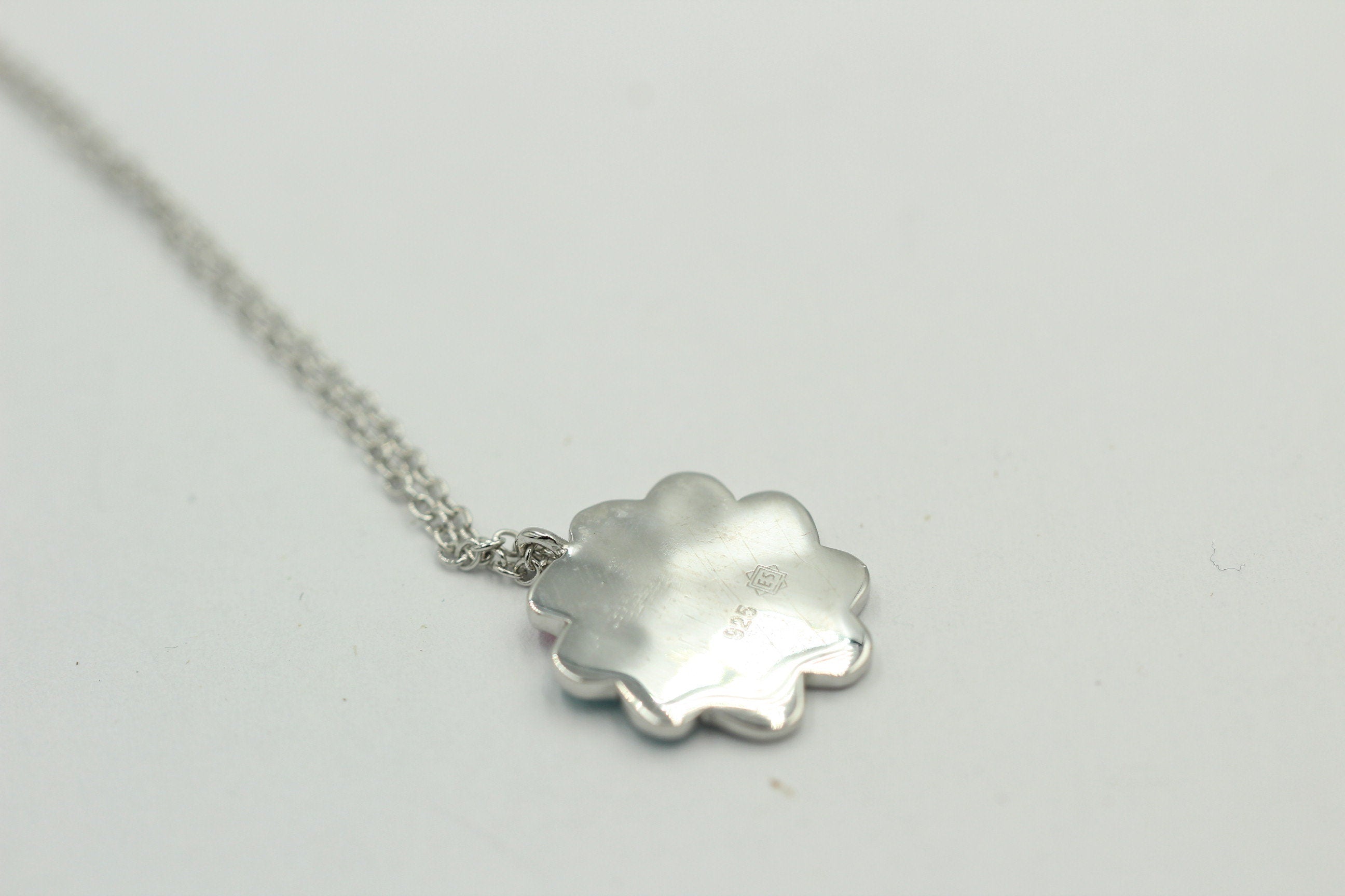 Anhänger Herzchen 925 Silber mit Emaille Collier Ketten Kinderschmuck Top Edel