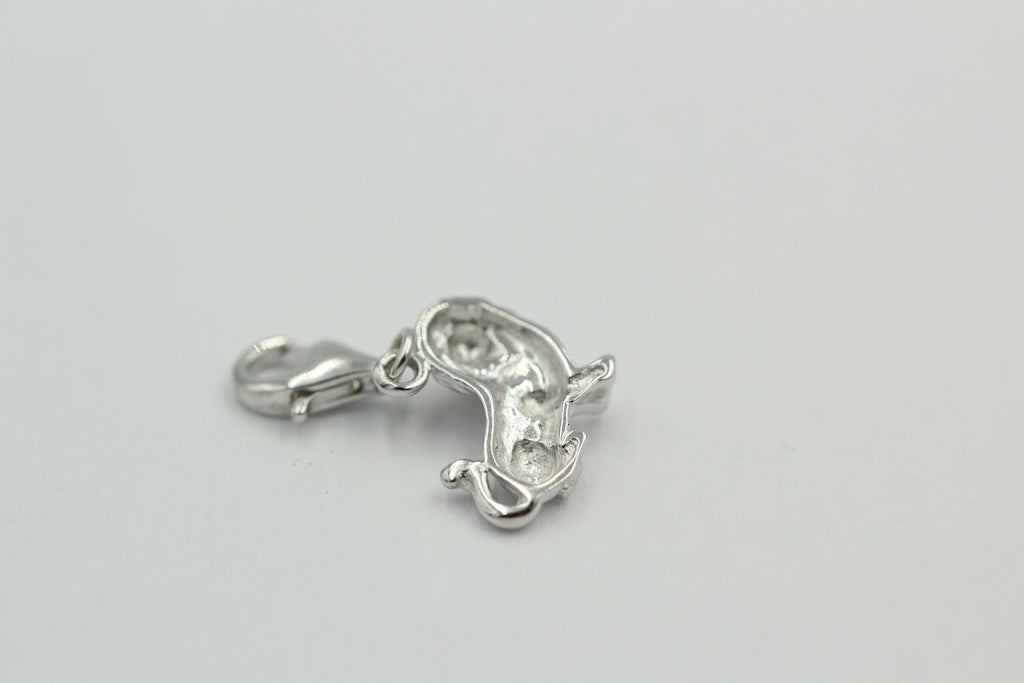 Anhänger 12x13mm Charm Löwe glänzend rhodiniert Silber 925 Restposten