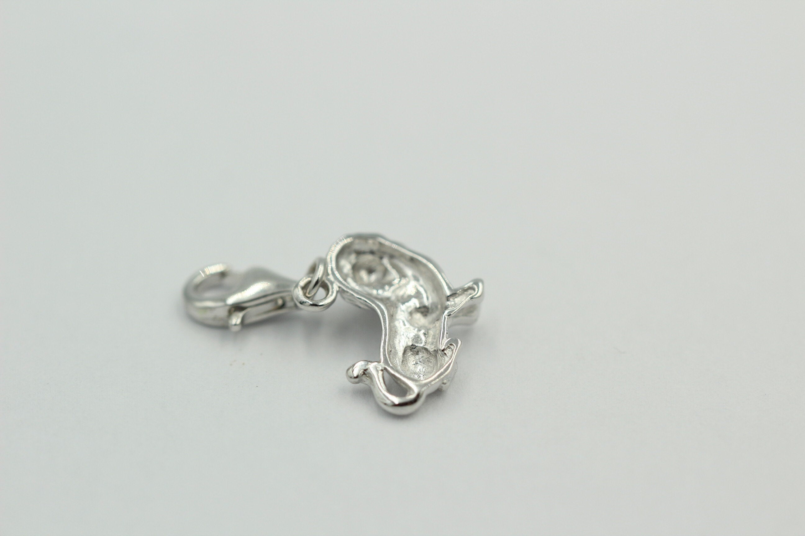 Anhänger 12x13mm Charm Löwe glänzend rhodiniert Silber 925 Restposten