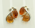 Edle Bernstein Ohrstecker 925 Silber Bernstein aus Litauen Ohrring Ohrschmuck