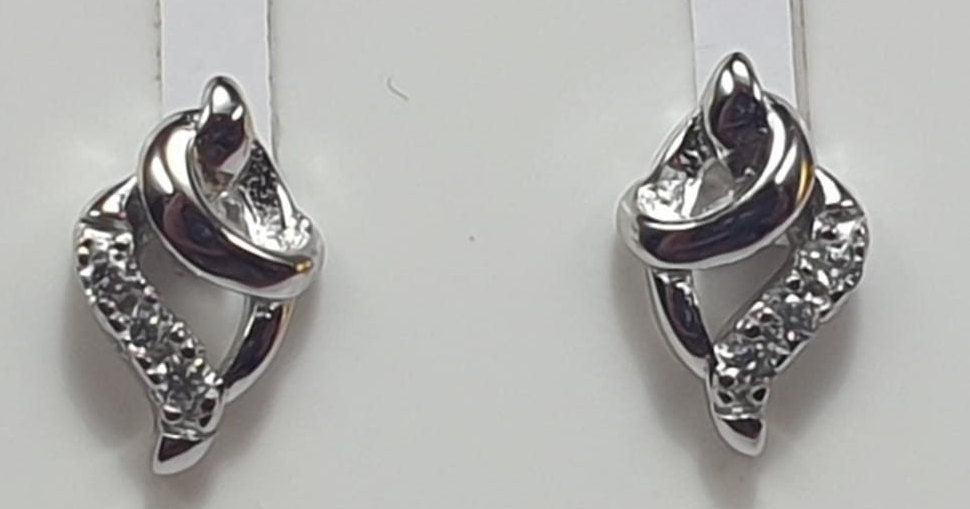 Edle Zirkonia Ohrstecker 925 Sterling Silber American Diamant Ohrschmuck Top