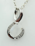 1,12 Carat Regenbogen Mondstein Anhänger 925 Silber Collier Kette mit Zirkonia
