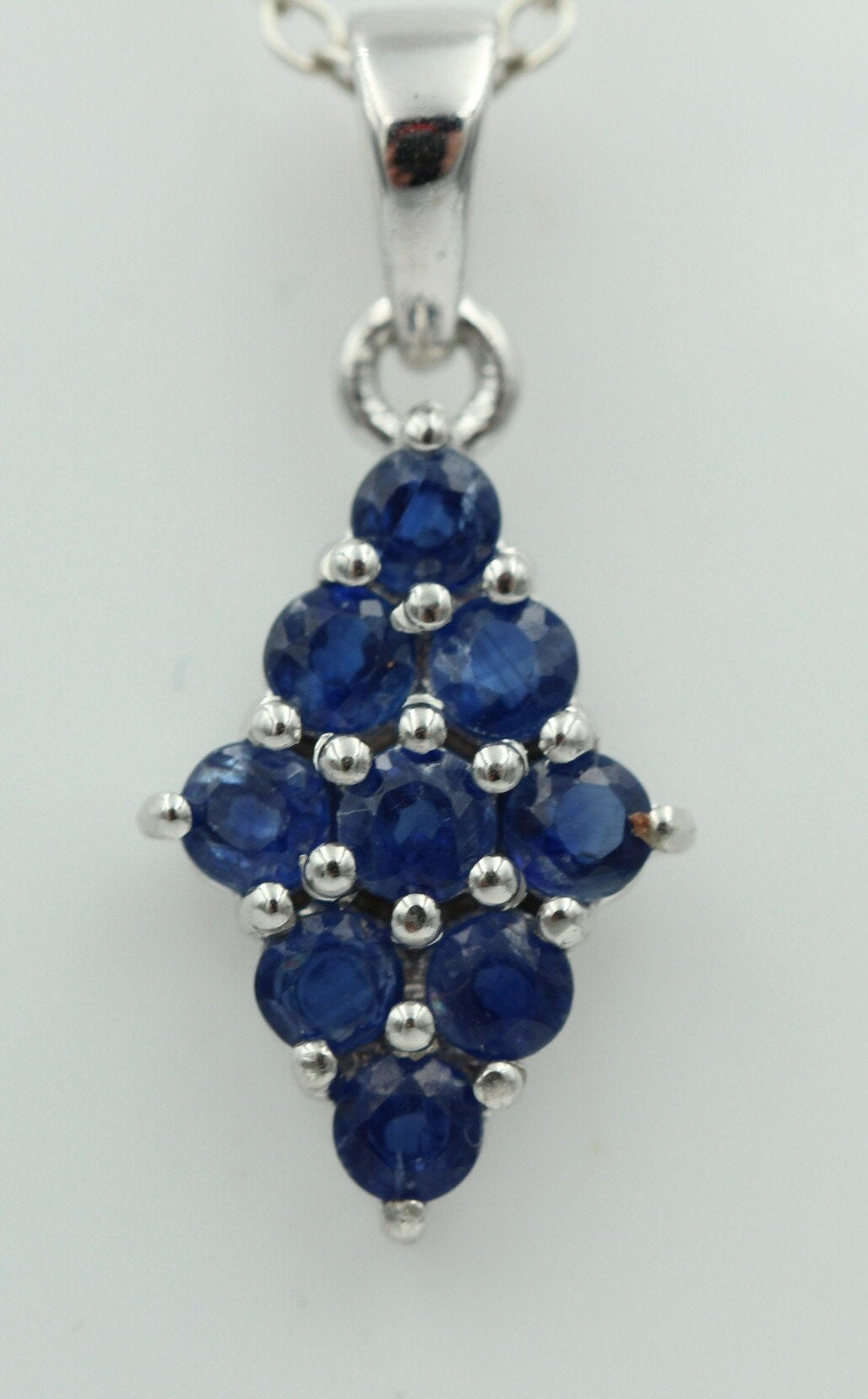 1,75 Carat blauer Kyanit Anhänger 925 Silber seltener Kyanit Edelstein