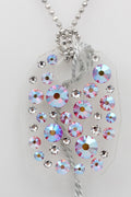 Collier Bubble mit Swarovski-Elements Fire Glacier mit 925 Silber Kette