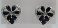 Edle 3,36 Carat Sahpir Ohrstecker 925 Silber blauer Saphir Ohrschmuck