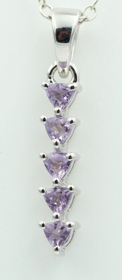 Edler 1,0 Carat afrikanischer Amthyst Anhänger 925 Sterling Silber Edelstein aus Afrika