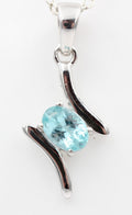 0,72  Carat seltener Apatit Anhänger 925 Silber Apatitanhänger Top seltener Apatit