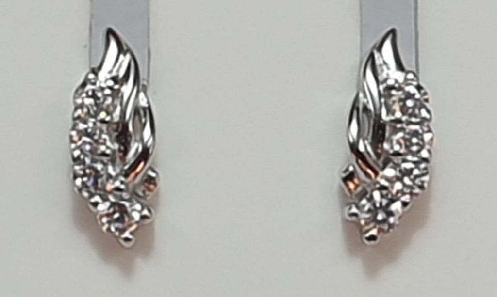 Edle Zirkonia Ohrstecker 925 Silber Cubic Zircon American Diamant Top Edel