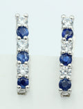 Edle 1,1 Carat seltener blauer Kyanit Ohrschmuck 925 Silber Kyanit  mit Zirkonia