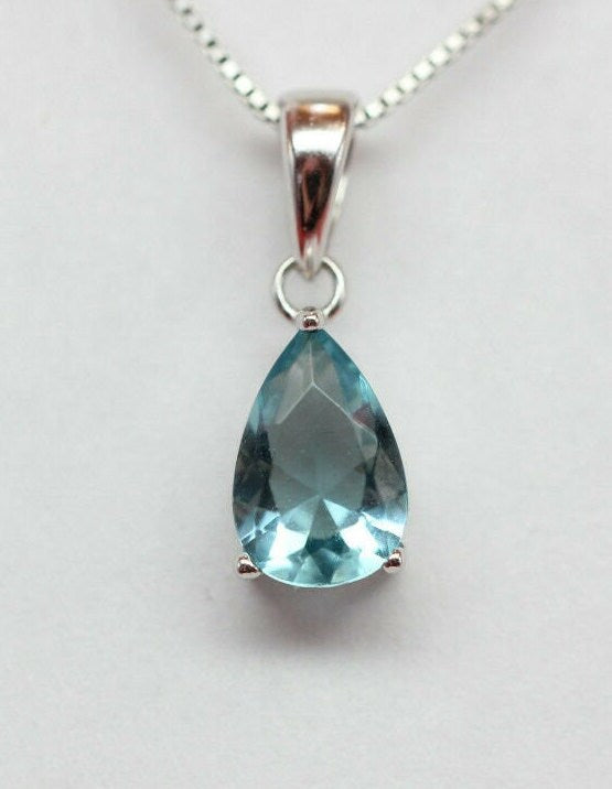 Anhanger in 925 Sterling Silber mit Zirkonia in verschiedenen Farben zur Wahl