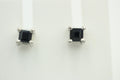 0,3 Carat seltener Saphir Ohrstecker 925 Sterling Silber Unisex