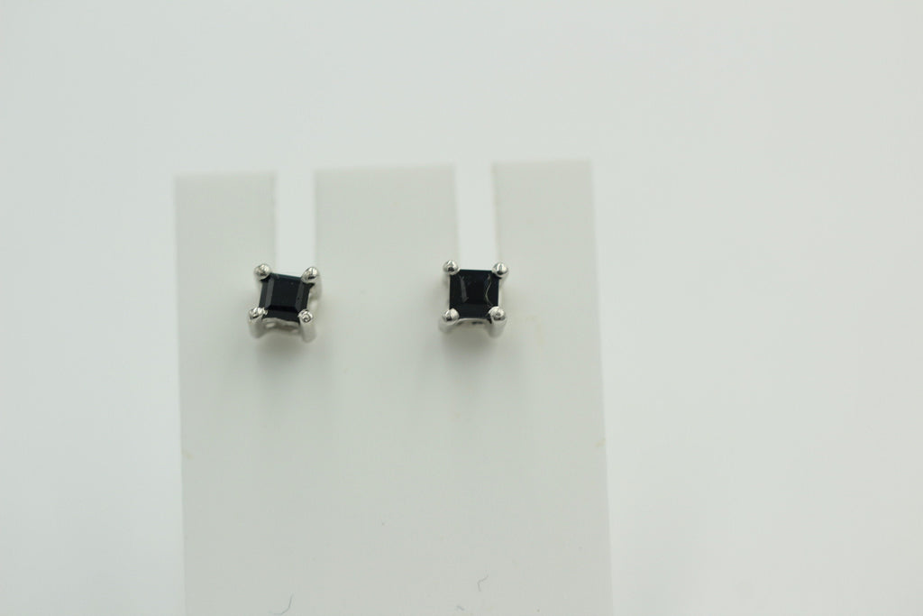 0,3 Carat seltener Saphir Ohrstecker 925 Sterling Silber Unisex