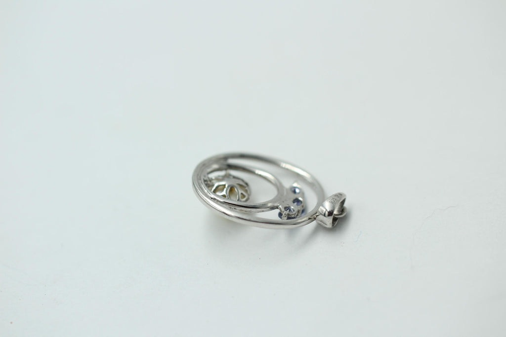 Edle 2,30 Carat Tansanit Perlen Ananger 925 Silber Collier Kette