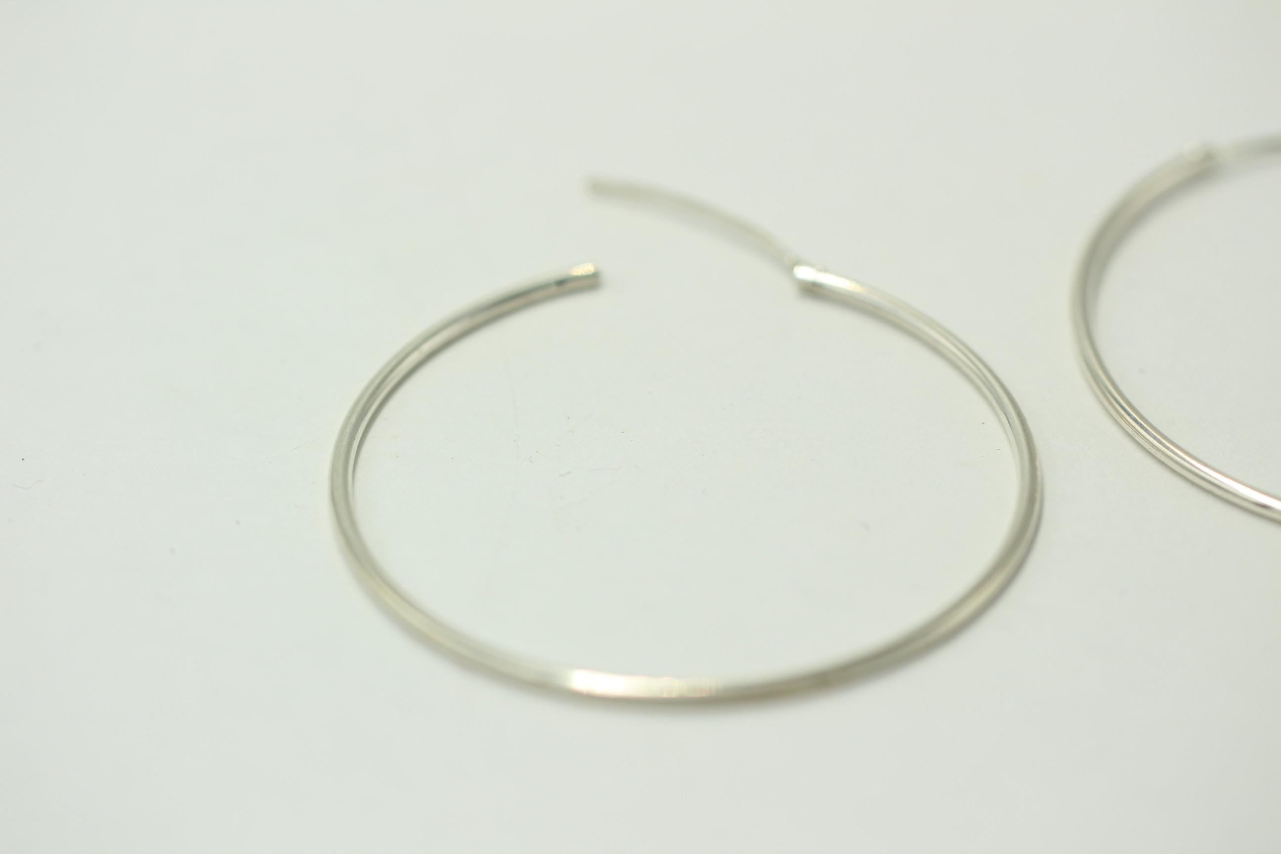 925 Sterling Silber Creole Durchmesser ca 4,0 cm