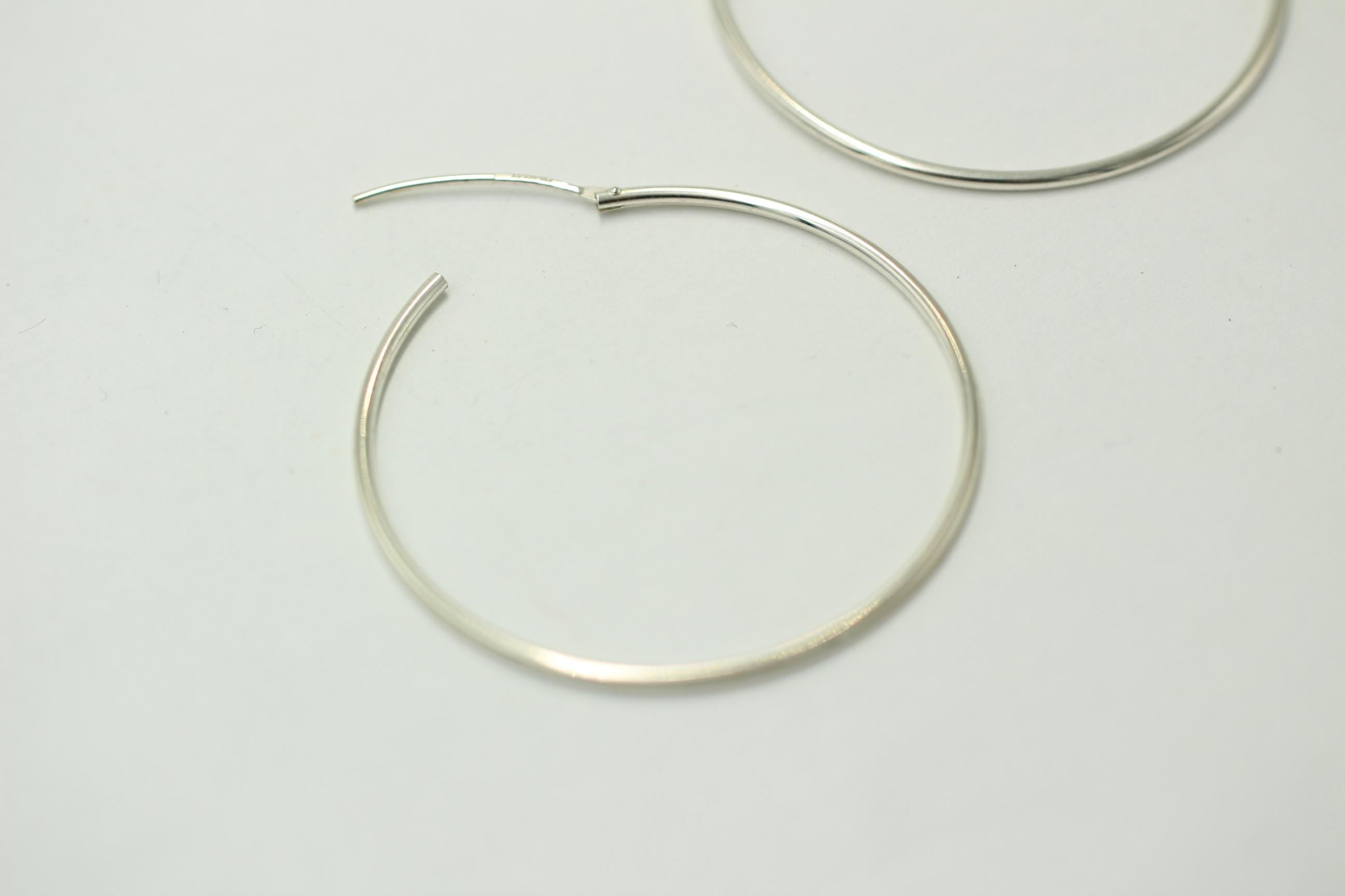 925 Sterling Silber Creole Durchmesser ca 4,0 cm