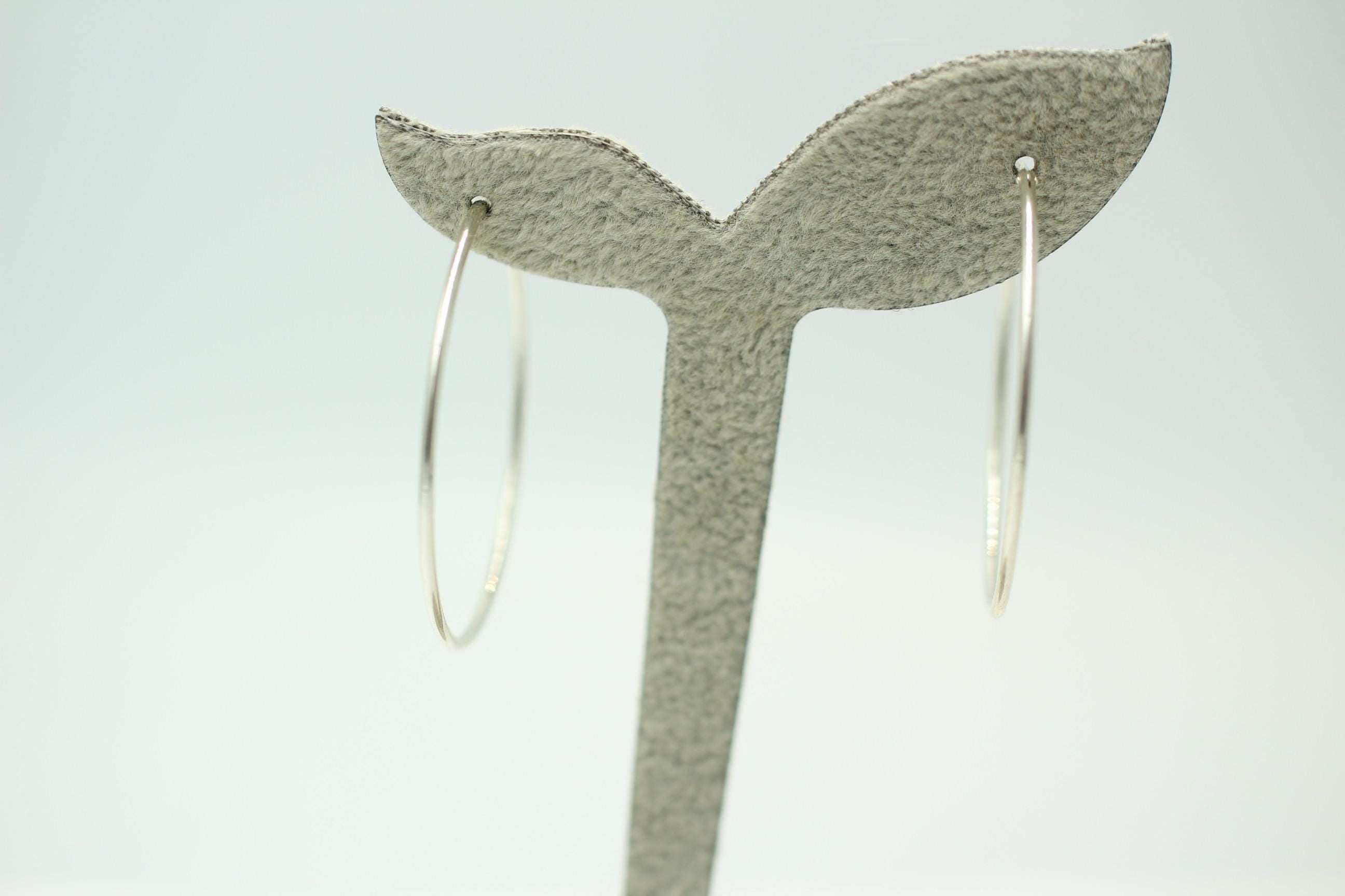925 Sterling Silber Creole Durchmesser ca 4,0 cm